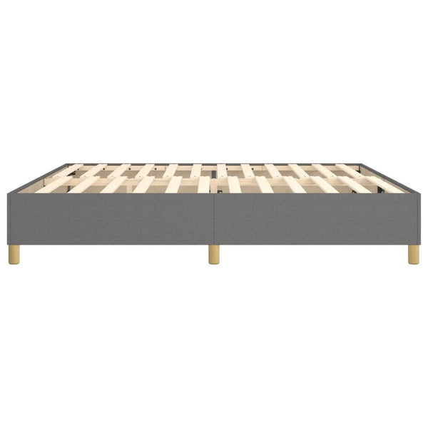 Boxspringbettgestell Dunkelgrau 200x200 cm Stoff