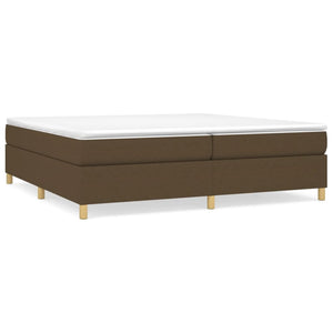 Boxspringbettgestell Dunkelbraun 200x200 cm Stoff