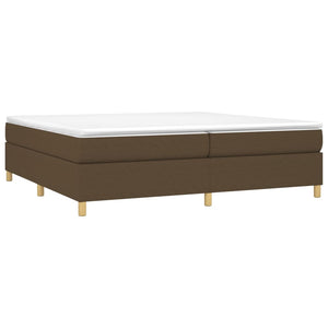 Boxspringbettgestell Dunkelbraun 200x200 cm Stoff