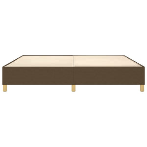 Boxspringbettgestell Dunkelbraun 200x200 cm Stoff