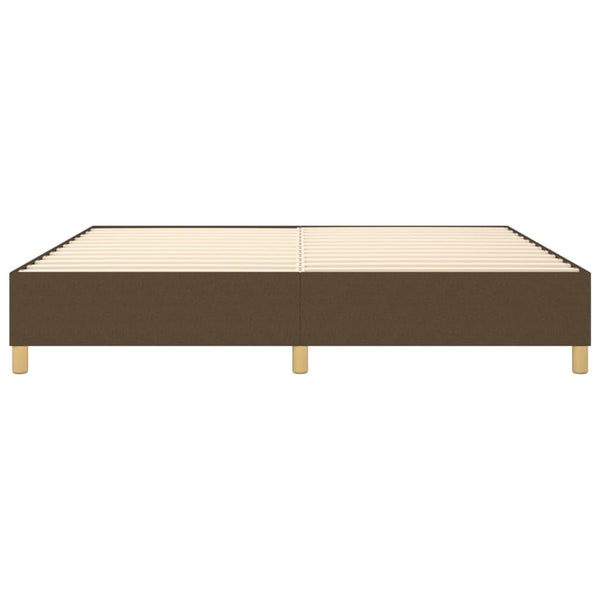 Boxspringbettgestell Dunkelbraun 200x200 cm Stoff