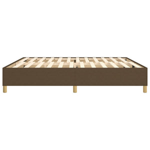 Boxspringbettgestell Dunkelbraun 200x200 cm Stoff