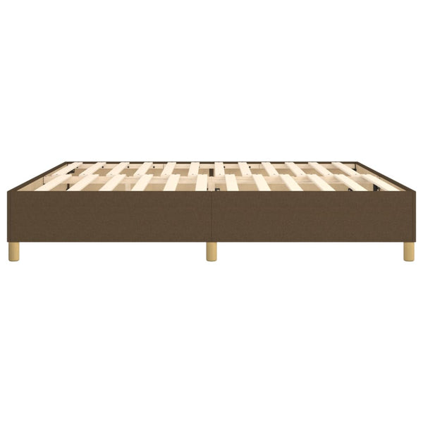 Boxspringbettgestell Dunkelbraun 200x200 cm Stoff