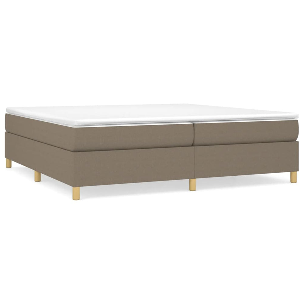 Cadre de lit tapissier vidaXL Taupe 200x200 cm Tissu