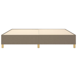 Boxspringbettgestell Taupe 200x200 cm Stoff