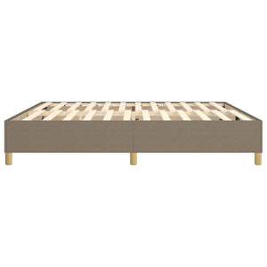 Boxspringbettgestell Taupe 200x200 cm Stoff