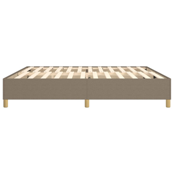 Boxspringbettgestell Taupe 200x200 cm Stoff