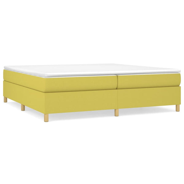 Boxspringbettgestell Grün 200x200 cm Stoff