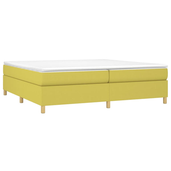 Boxspringbettgestell Grün 200x200 cm Stoff