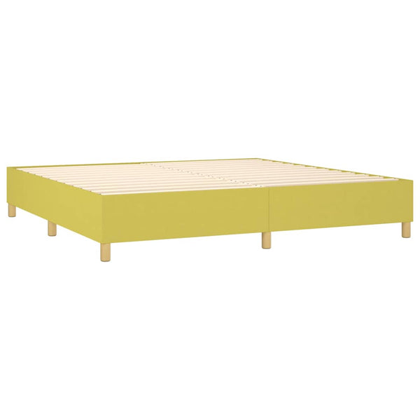 Boxspringbettgestell Grün 200x200 cm Stoff