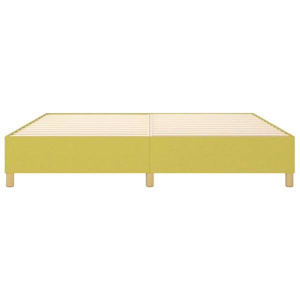 Boxspringbettgestell Grün 200x200 cm Stoff