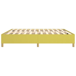 Boxspringbettgestell Grün 200x200 cm Stoff