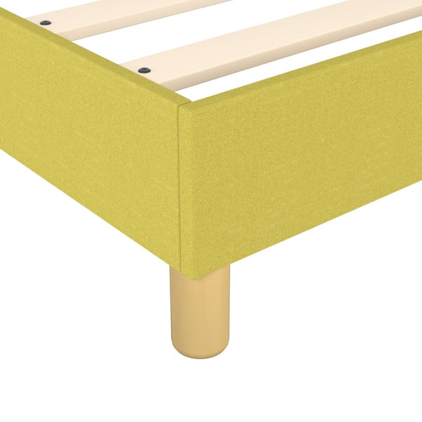 Boxspringbettgestell Grün 200x200 cm Stoff