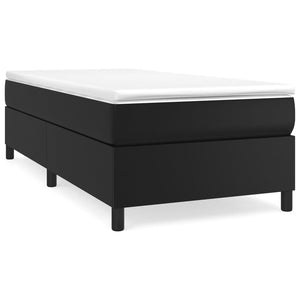 vidaXL Cadre de lit double rembourré noir 80x200 cm similicuir