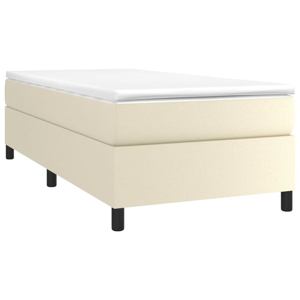 vidaXL Cadre de lit pour sommier tapissier crème 80x200 cm similicuir