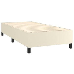 vidaXL Cadre de lit pour sommier tapissier crème 80x200 cm similicuir