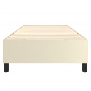 vidaXL Cadre de lit pour sommier tapissier crème 80x200 cm similicuir