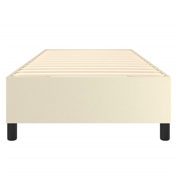 vidaXL Cadre de lit pour sommier tapissier crème 80x200 cm similicuir