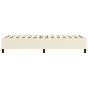 vidaXL Cadre de lit pour sommier tapissier crème 80x200 cm similicuir
