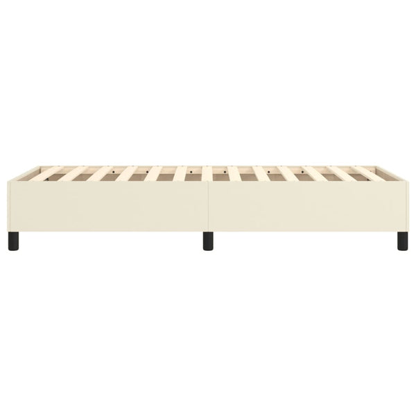 vidaXL Cadre de lit pour sommier tapissier crème 80x200 cm similicuir