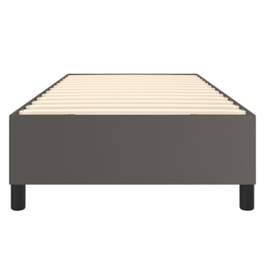 vidaXL Box Spring Bed Frame Grey 80x200 cm Artificial Leather