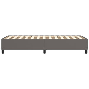 vidaXL Box Spring Bed Frame Grey 80x200 cm Artificial Leather