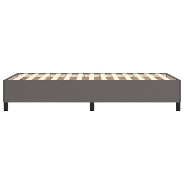 vidaXL Box Spring Bed Frame Grey 80x200 cm Artificial Leather