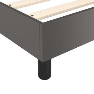 vidaXL Box Spring Bed Frame Grey 80x200 cm Artificial Leather