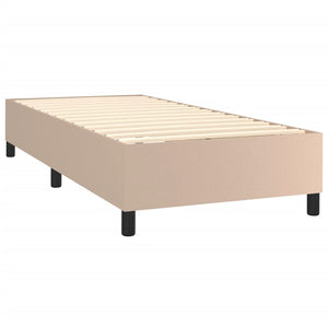 Boxspringbettgestell Cappuccino-Braun 80x200 cm Kunstleder