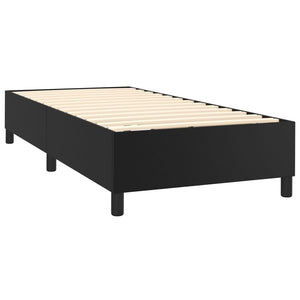 Boxspringbettgestell Schwarz 90x190 cm Kunstleder