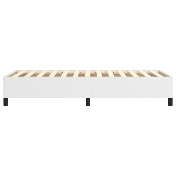 Boxspringbettgestell Weiß 90x190 cm Kunstleder