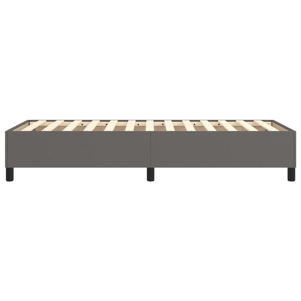 vidaXL Box Spring Bed Frame Grey 90x190 cm Faux Leather