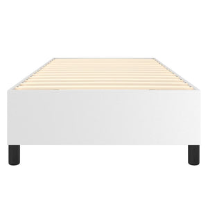 Boxspringbettgestell Weiß 90x200 cm Kunstleder