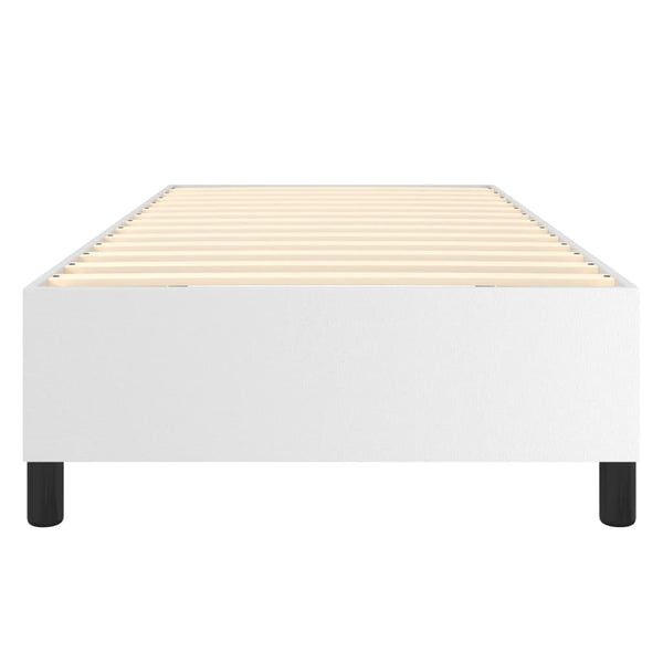 Boxspringbettgestell Weiß 90x200 cm Kunstleder
