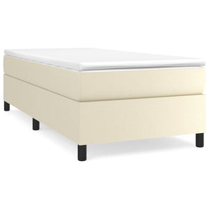 vidaXL Cadre de lit coffre crème 90x200 cm en similicuir