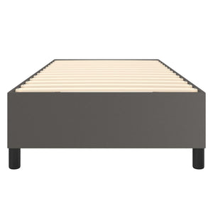 Boxspringbettgestell Grau 90x200 cm Kunstleder