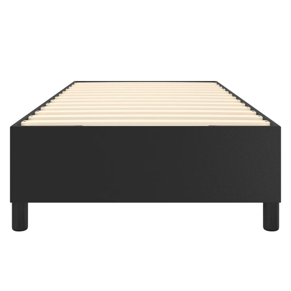 Boxspringbettgestell Schwarz 100x200 cm Kunstleder
