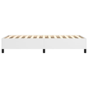 Boxspringbettgestell Weiß 100x200 cm Kunstleder