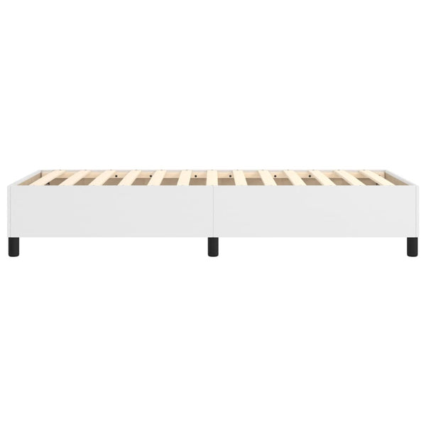 Boxspringbettgestell Weiß 100x200 cm Kunstleder