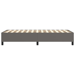 vidaXL Box Spring Bed Frame Grey 100x200 cm Faux Leather