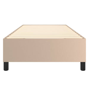 Boxspringbettgestell Cappuccino-Braun 100x200 cm Kunstleder