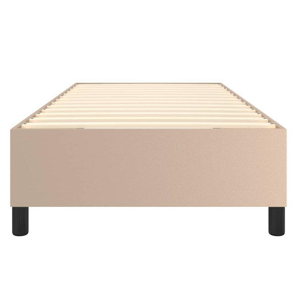 Boxspringbettgestell Cappuccino-Braun 100x200 cm Kunstleder