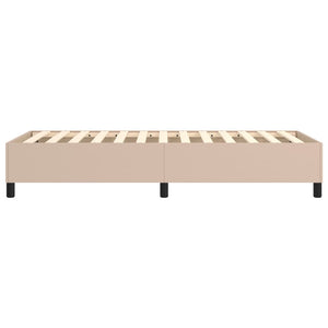 Boxspringbettgestell Cappuccino-Braun 100x200 cm Kunstleder
