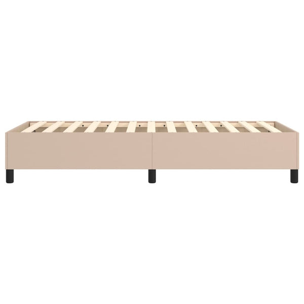 Boxspringbettgestell Cappuccino-Braun 100x200 cm Kunstleder