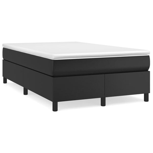 vidaXL Box Spring Bed Frame Black 120x200 cm Faux Leather
