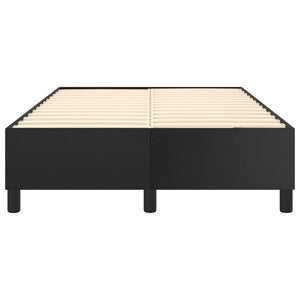 vidaXL Box Spring Bed Frame Black 120x200 cm Faux Leather