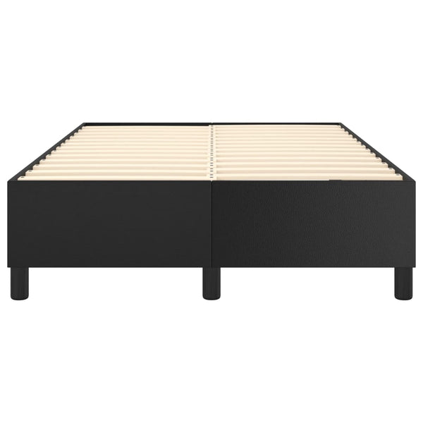 vidaXL Box Spring Bed Frame Black 120x200 cm Faux Leather