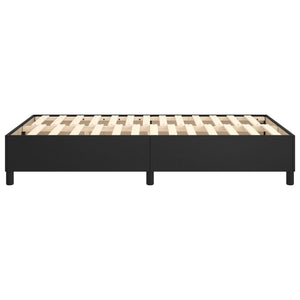 vidaXL Box Spring Bed Frame Black 120x200 cm Faux Leather