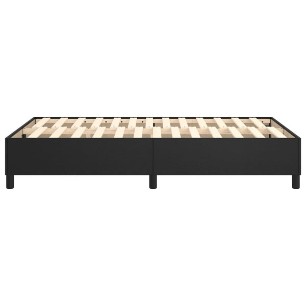 vidaXL Box Spring Bed Frame Black 120x200 cm Faux Leather