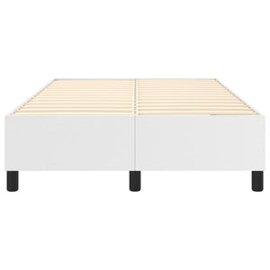 Boxspringbettgestell Weiß 120x200 cm Kunstleder